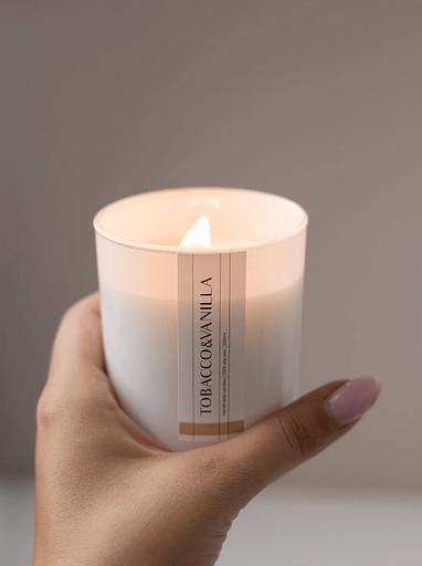 Свеча ароматическая Aesthete home «Tobacco&Vanilla» 250 мл ОПТ фото 3