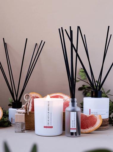 Свеча ароматическая Aesthete home «Delicate Grapefruit» 250 мл ОПТ фото 2