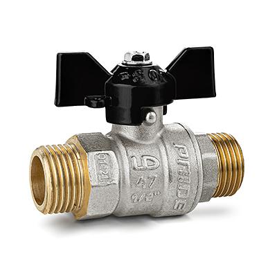 Кран шаровый латунный LD Pride Ду15 Ру40 НН бабочка фото 1