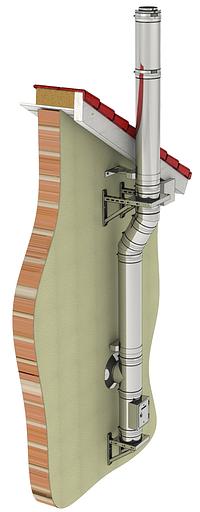 Труба дымоходная Ду 180 мм ECO 500 мм фото 2