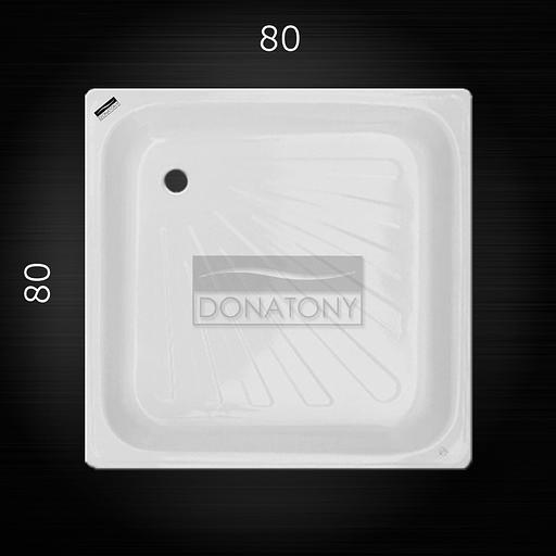 Поддон для душа "DONATONY" 800х800 мм стальной эмалированный фото 1