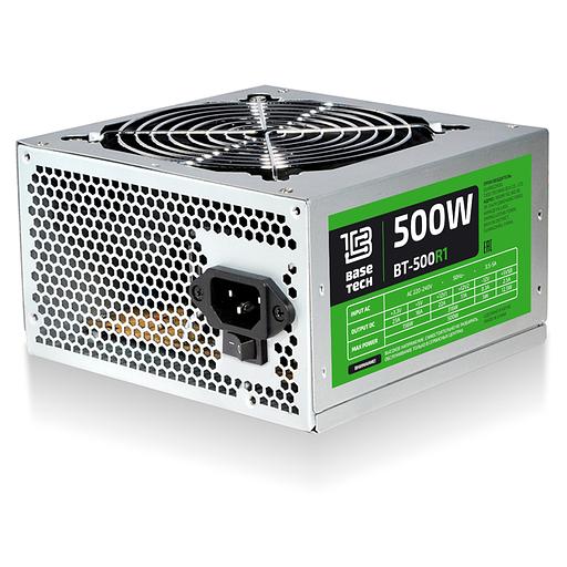 Блок питания ATX BaseTech R1, 500W, Bulk (BT-500R1) фото 1
