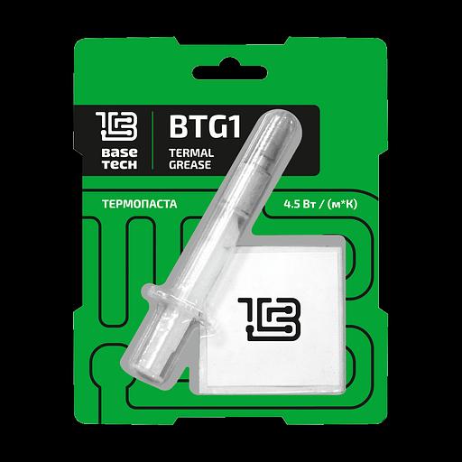 Термопаста BaseTech BTG1, 3г, ТП 4.5 Вт/м*К, шприц, со шпателем (BTG-1) фото 1