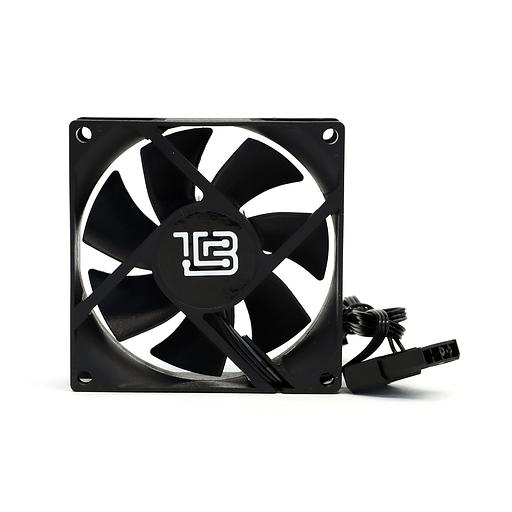 Вентилятор BaseTech, 80мм, 2400rpm, 3-pin+Molex, черный, Bulk, 46.2CFM, 22дБ (BT-F80X25-3PB) фото 1