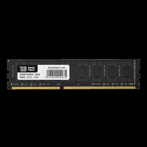 Память BaseTech DDR3 DIMM 8Гб, 1600MHz/CL11, Bulk (BTD31600C11-8GN) фото 1