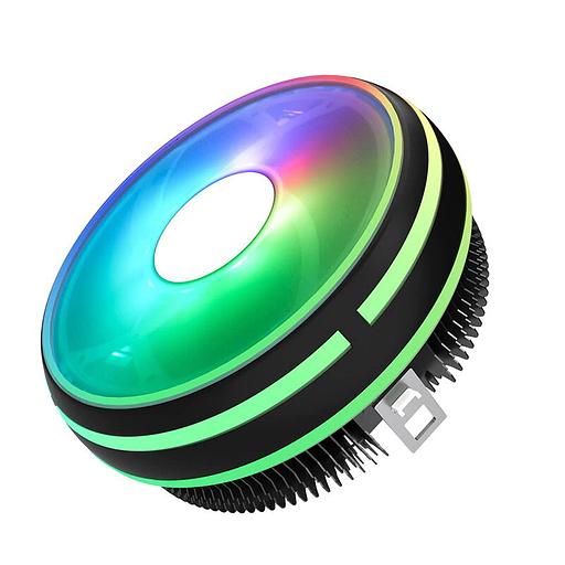 Кулер для процессора Aigo Lair, 1х100мм, 900~1600rpm, 4-pin, Al, черный/RGB, 58CFM, 23.5дБ, TDP 95Вт, INTEL 1200/115x/775/1366, AMD AM5/AM4/AM3(+)/AM2(+) (AG-LRSV) фото 1