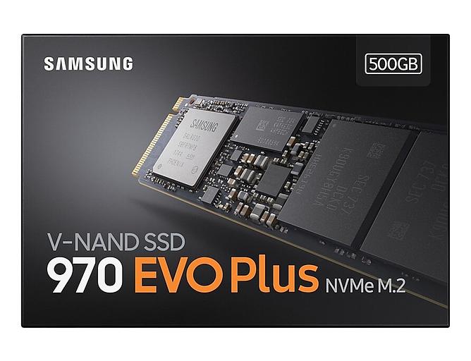 SSD Samsung 970 EVO Plus 500Гб, M.2 2280, NVMe, Retail, TLC, PCIe3.0, DRAM:512Мб, Чтение:3500мб/с, Запись:3200мб/с (MZ-V7S500BW) фото 2