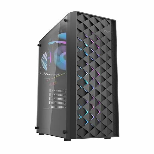 Корпус darkFlash DK351, Без БП, EATX, чёрный, 4xARGB FAN, 2xUSB3, бок: закалённое стекло (DK351-BK) фото 1