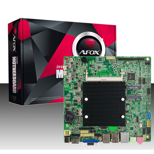 Материнская плата с процессором AFOX AFMIJ1800-1L, Celeron J1800, Mini-ITX, Retail, 1xDDR3 SODIMM, VGA, HDMI, кулер CPU фото 1
