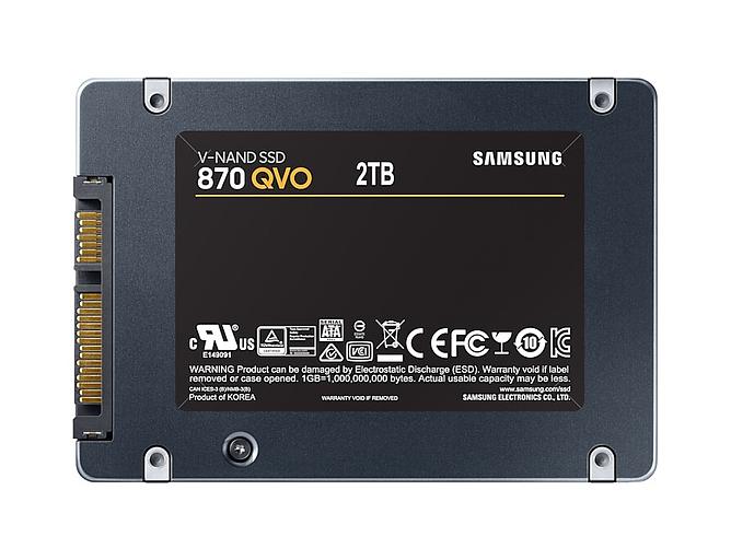 SSD Samsung 870 QVO 2Тб, 2.5", SATA3, Retail, QLC, Чтение:560мб/с, Запись:530мб/с (MZ-77Q2T0BW) фото 2