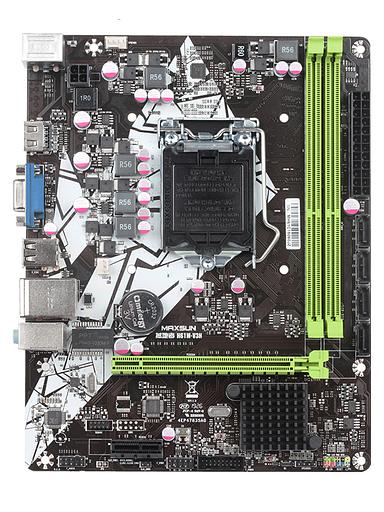 Материнская плата MAXSUN Earthshaker H61M-V3H, Socket1155, mATX, Retail, 2xDDR3, PCIe2.0, 100LAN, 2xPS/2, VGA, HDMI (MSES-H61M-V3H) фото 1