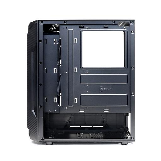 Корпус darkFlash LEO, Без БП, mATX, чёрный, 2xUSB2, 1xUSB3, бок: закалённое стекло (LEO-BK) фото 2