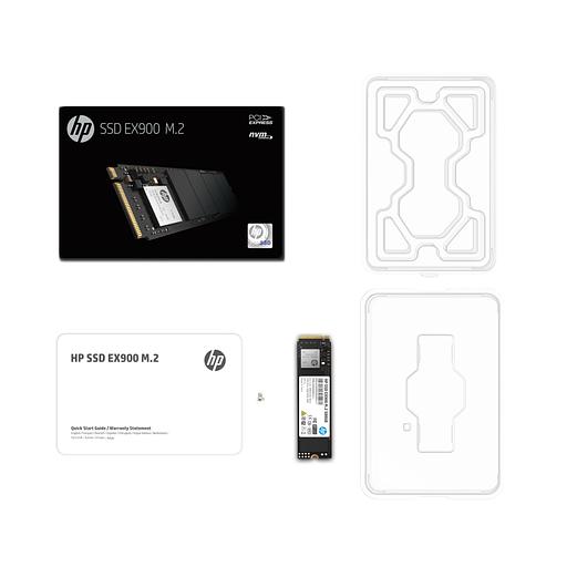 SSD HP EX900 500Гб, M.2 2280, NVMe, Retail, TLC, PCIe3.0, Чтение:2000мб/с, Запись:1400мб/с (2YY44AA#ABB) фото 3