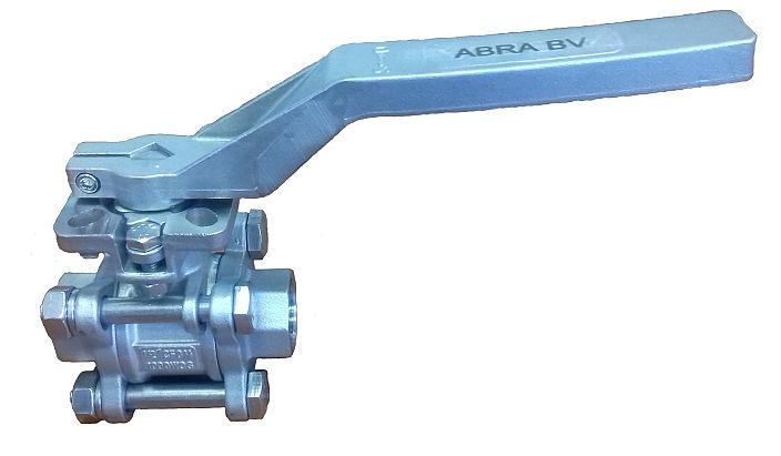 Кран шаровой полнопроходный муфтовый ABRA-BV11-065 Ду65 Ру40 фото 1