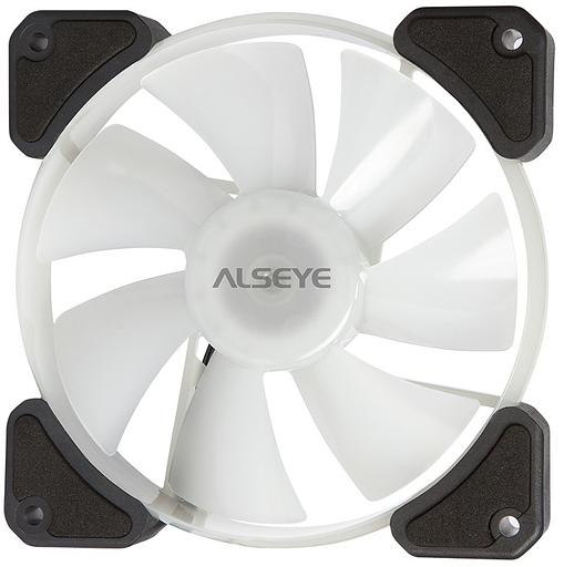 Набор из 6 вентиляторов Alseye N12 PRO, 120мм, 1300rpm, 6-pin, белый/ARGB, 41.5CFM, 24.8дБ, 10-канальный контроллер, пульт ду (N12PRO) фото 4
