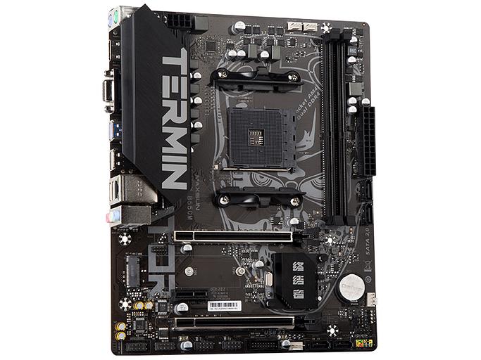 Материнская плата MAXSUN Terminator B550M, SocketAM4, mATX, Retail, 2xDDR4, PCIe4.0, 1xM.2, GLAN, 2xPS/2, 8xUSB2, 4xUSB3, CPU TDP 95Вт, VGA, HDMI (MSTR-B550M) фото 3