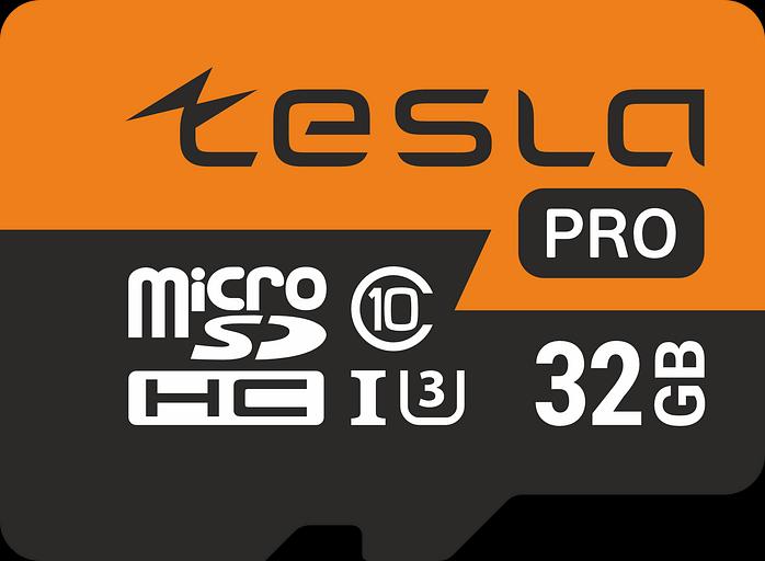 Карта памяти TESLA 32Гб microSDHC, C10/UHS-I U3 (TSLMSD32GU3) фото 1