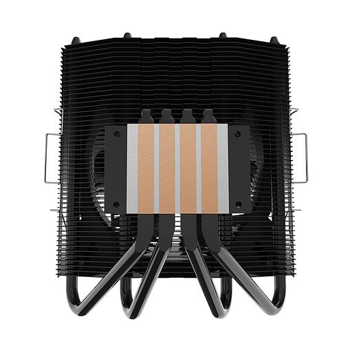 Кулер для процессора Alseye H120T, х120мм, 800~2000rpm, 4-pin, Al+Cu, черный/ARGB, 53.5CFM, 35.3дБ, 4-PIPE, TDP 140Вт, INTEL 1200/115x/2011/2066/1366, AMD AM5/AM4 (AS.01.02.0004) фото 2