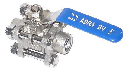 Кран шаровой под приварку ABRA-BV61A-Q61F-1000-3A-025 Ду25 Ру40 фото 1