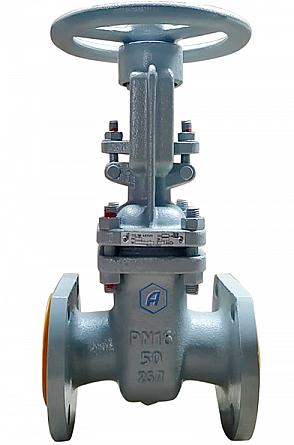 Задвижка клиновая фланцевая литая ПИК 30с41нж DN250 с выдвижным шпинделем с маховиком PN 1,6 фото 1