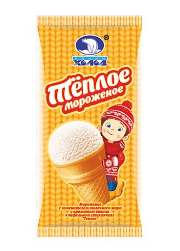 Мороженое «Тёплое» в вафельном стаканчике ОПТ фото 1