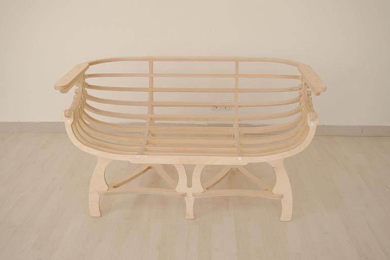 Диван из дерева «Ракушка» фото 4