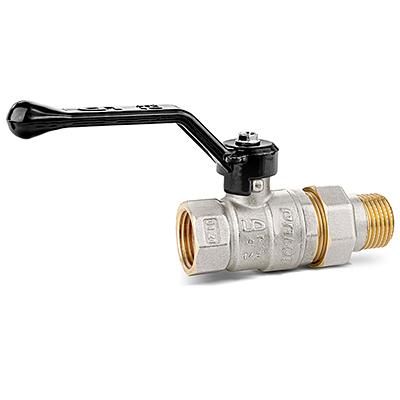 Кран шаровый латунный LD Pride Ду20 Ру40 ВШ (американка) ручка фото 1