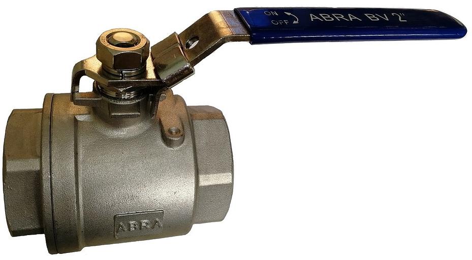 Кран шаровой полнопроходный муфтовый ABRA-BV-027A-008 Ду8 Ру40 фото 1