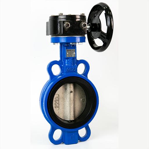 Затвор дисковый поворотный REON RSV40 Ду125 Ру16 с редуктором фото 1