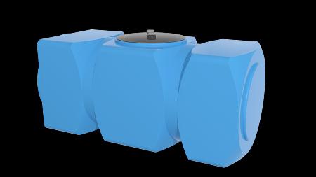 Прямоугольная горизонтальная ёмкость К 500 с отводами 450мм фото 1