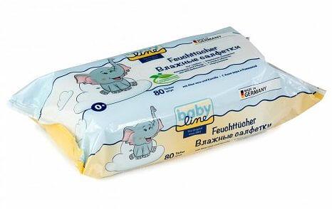 Набор влажных салфеток Babyline с алоэ вера и ромашкой 80+80 шт ОПТ фото 2