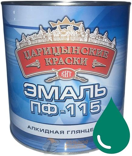Эмаль ПФ-115 морская волна 2,7 кг Царицино /6 фото 1