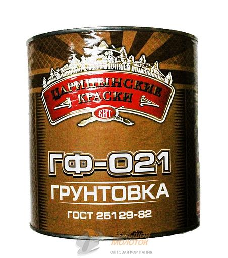 Грунтовка ГФ-021 красно-коричневая 2,7 кг Царицино /6 фото 1