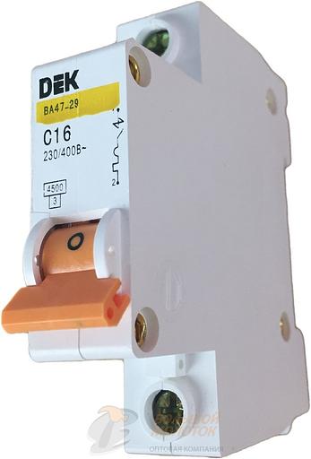 Автомат 1п. 16 А ИЭК (ЭКФ) /12 шт фото 1