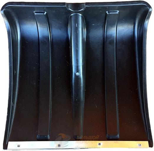 Лопата снегоуборочная пластм. с оц. планкой "Витязь" 380*360 д32 /10 фото 1