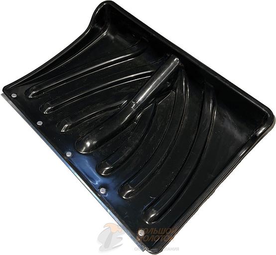 Лопата снегоуб. пластм. с оц. пл. на заклепк. "Крепышок" 465*340 /5 фото 1