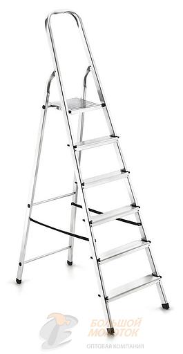 Стремянка алюминиевая 6 ступенчатая Уфук фото 1