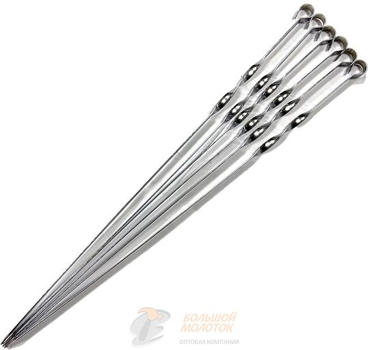 Набор шампуров 6 штук 1*60 см 1,4 мм /50 фото 1