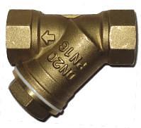 Фильтр сетчатый латунный резьбовой ABRA YS3000E050 Ду50 Ру16 фото 1