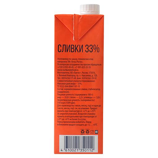 Сливки «Точка роста» 33 % ОПТ фото 3