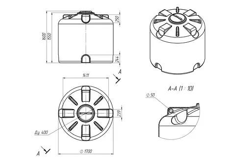 Емкость КАС 3000 л фото 2