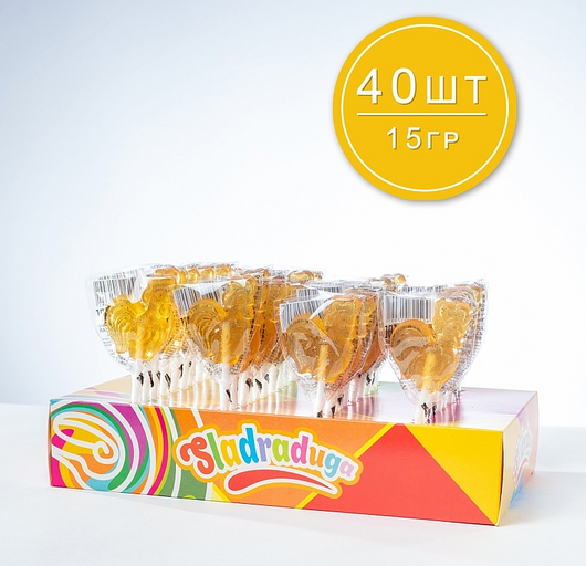 Петушок на палочке Sladraduga 40х15 г фото 1