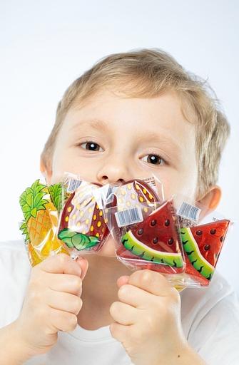 Карамель на палочке Sladraduga 40х25 г со вкусом ананаса, арбуза, клубники фото 6