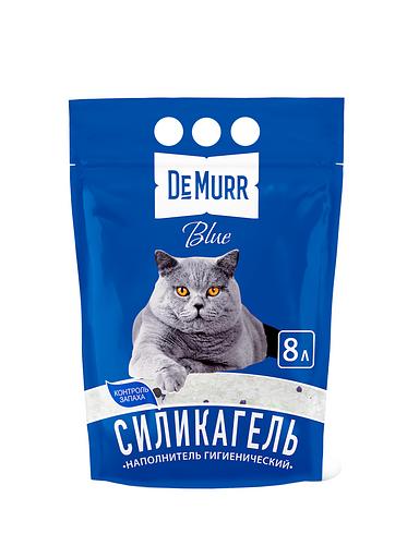 Силикагелевый наполнитель для кошек DeMurr Blue 8 л (3,4 кг) ОПТ фото 1
