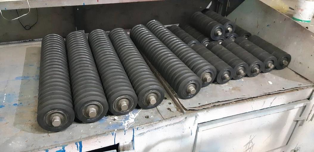 Амортизирующие конвейерные ролики, внешний диаметр 159 мм фото 1