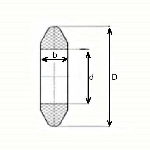 Амортизирующие ролики для конвейера диаметром 178 мм с дисковым профилем фото 3