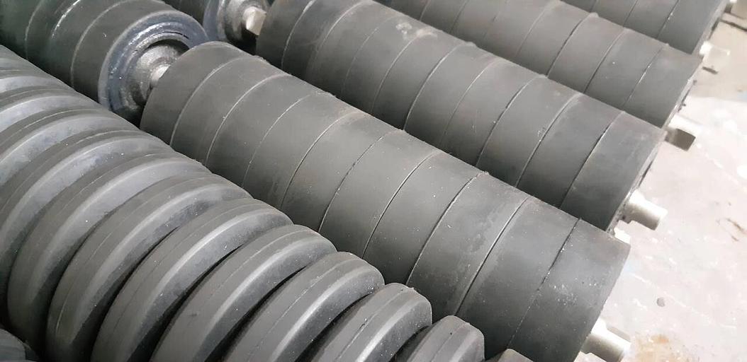 Амортизирующие конвейерные ролики, внешний диаметр 180 мм, профиль фигурный фото 1