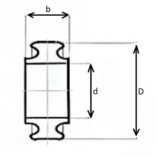 Амортизирующие ролики для конвейера, внешний диаметр 194 мм фото 2