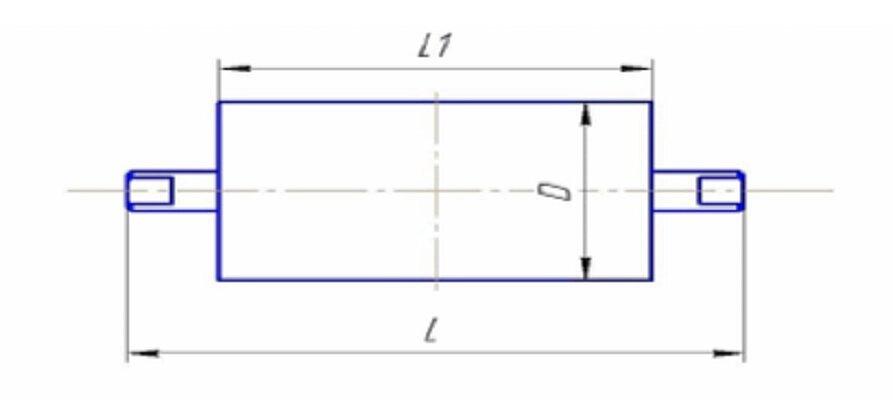 Ролики из пластика (полимера). Длина 380 мм, диаметр 32 мм фото 2