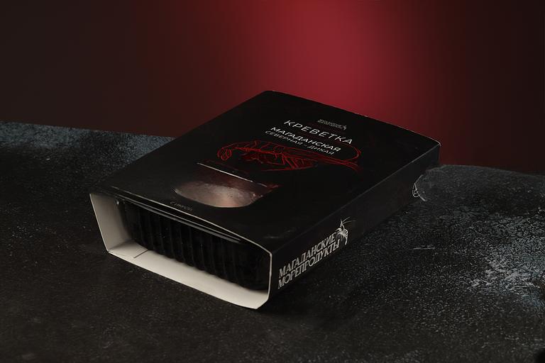 Магаданская креветка 400 г, размер 50/80 в/м, Pandalus Borealis, глазурь до 14 % ОПТ фото 1